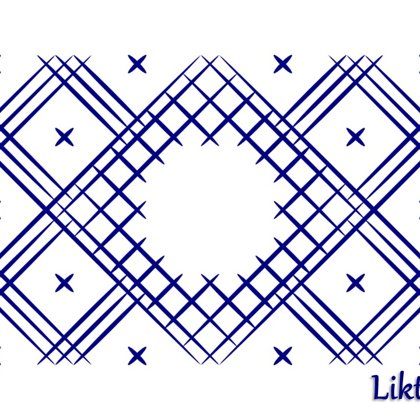 Kristapa Likteņa zīme Rūtas rakstā