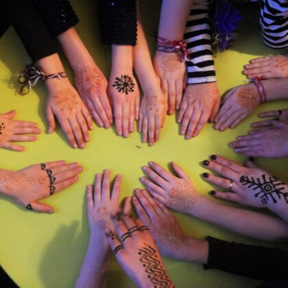 Latvju zīmes hennas zīmējumos - 13.02.16