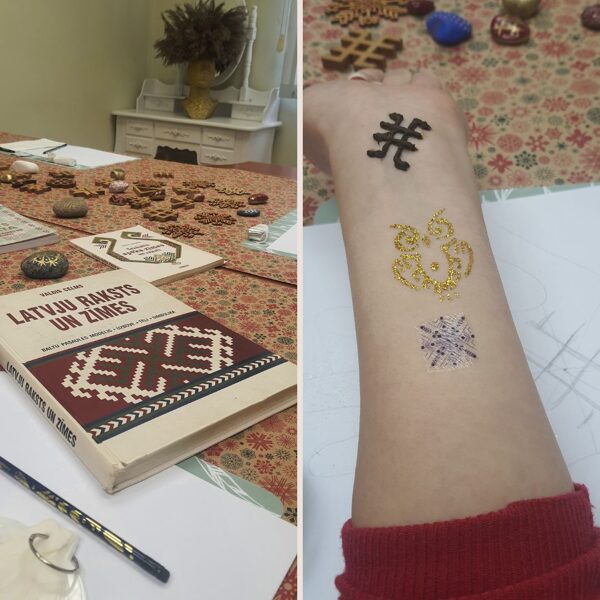 Meistarklases "Hennas tetovējumi ar Latvju zīmēm" - Marts