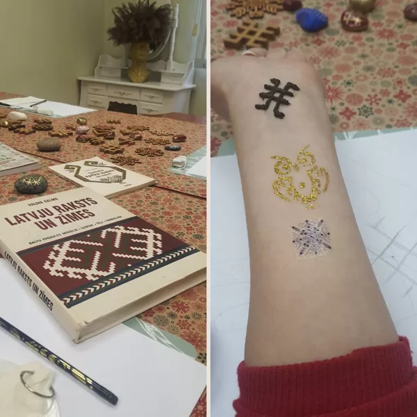 Meistarklases "Hennas tetovējumi ar Latvju zīmēm" - Marts