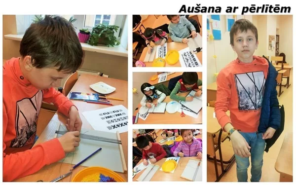Aušana ar pērlītēm - 15.04.15.